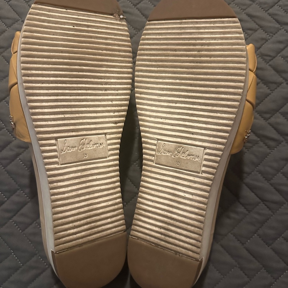 Sam Edelman Beige Slide Sandals - Picture 4 of 4